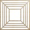 Ekena Millwork Raven Wood Fretwork Pierced Ceiling Medallion, Hickory, 22"OD x 8 1/8"ID x 3/8"T CMWP22X22X0375RAHI - alternate 1